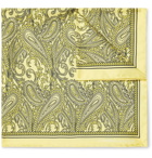 Turnbull & Asser - Printed Silk-Twill Pocket Square - Yellow