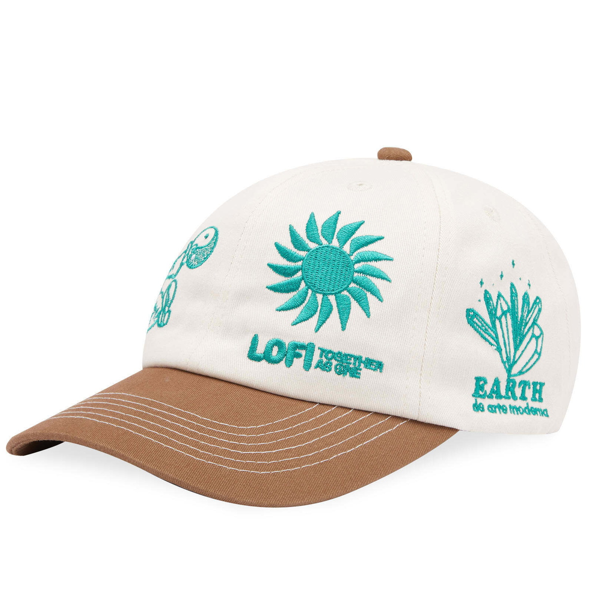 Lo-Fi Men's Astral 6 Panel Cap in Natural/Brown Lo-Fi