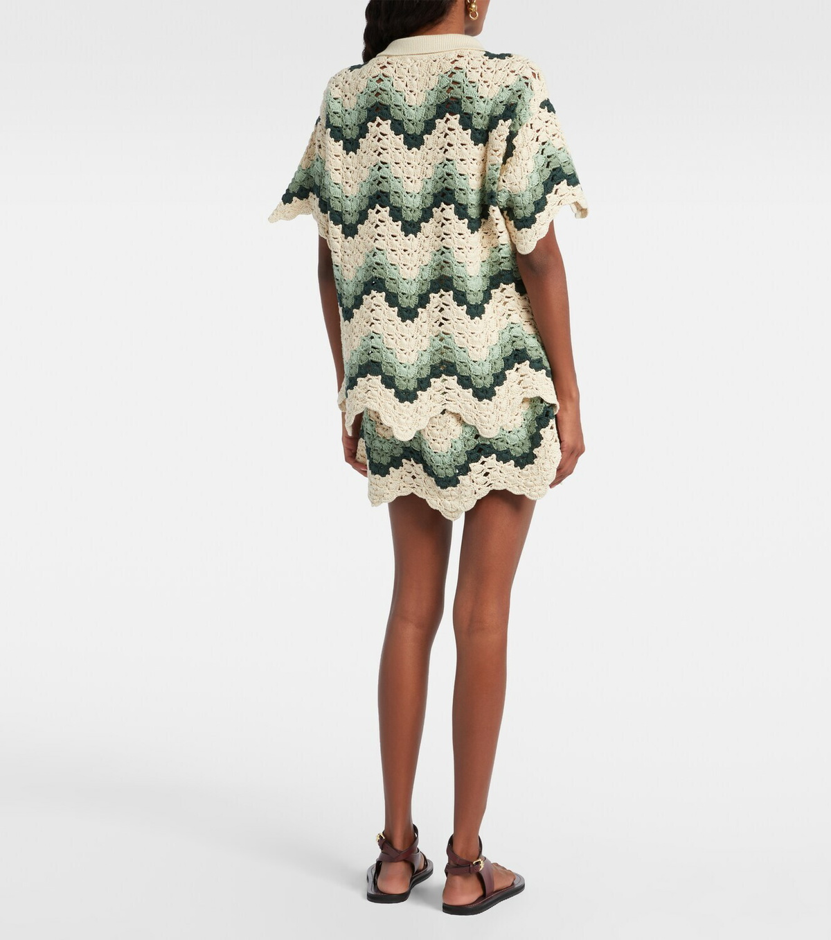 The Upside Tidal Sagra cotton crochet top