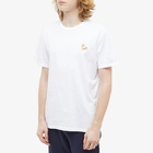 Maison Kitsuné Men's Chillax Fox Patch Classic T-Shirt in White