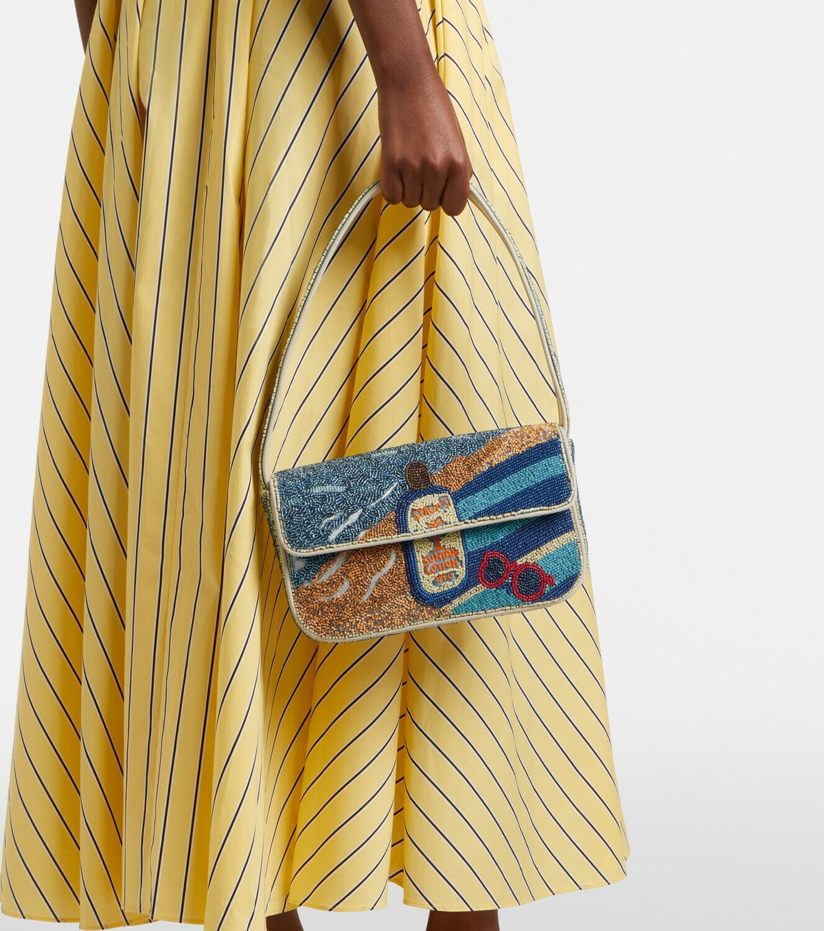 Staud Tommy beaded shoulder bag