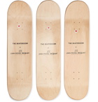 The SkateRoom - Jean-Michel Basquiat Set of Three Printed Wooden Skateboards - Blue