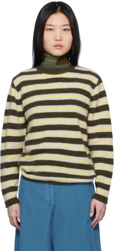 Photo: The Elder Statesman Multicolor Sinful Stripe Sweater