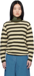 The Elder Statesman Multicolor Sinful Stripe Sweater
