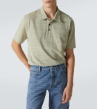 Bottega Veneta Embroidered cotton piqué polo shirt