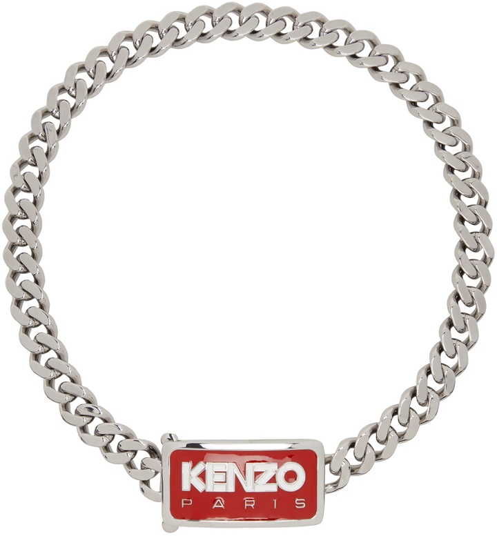 Photo: Kenzo Silver & Red Identity Necklace