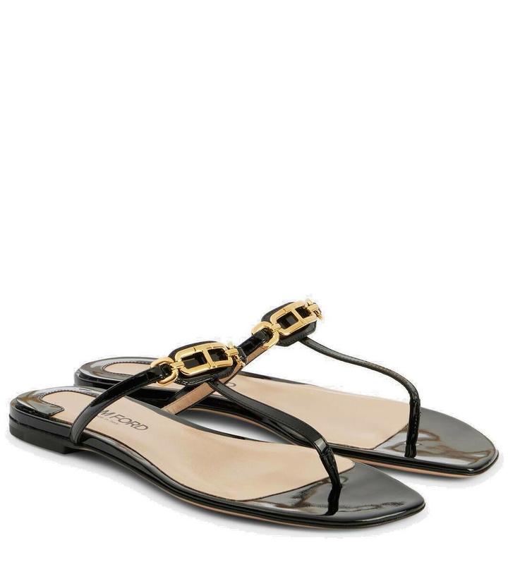 Photo: Tom Ford Whitney patent leather thong sandals