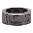 Vivienne Westwood Gunmetal Samos Ring