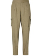 Paul Smith - Gents Tapered Linen Cargo Trousers - Green