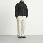 Goldwin Men's Dope Dyed Ripple Nylon Down Jacket in Deep Charcoal