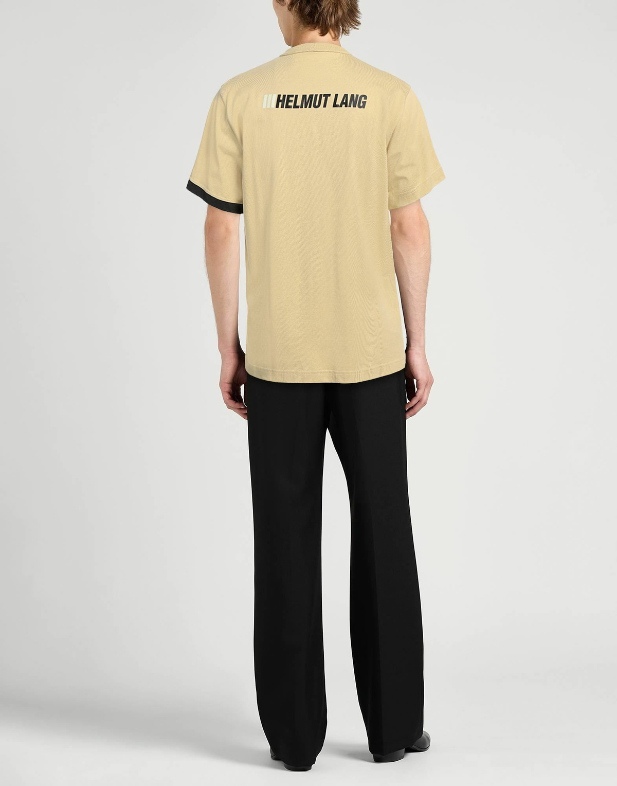 Helmut Lang Mens T-shirt in Beige