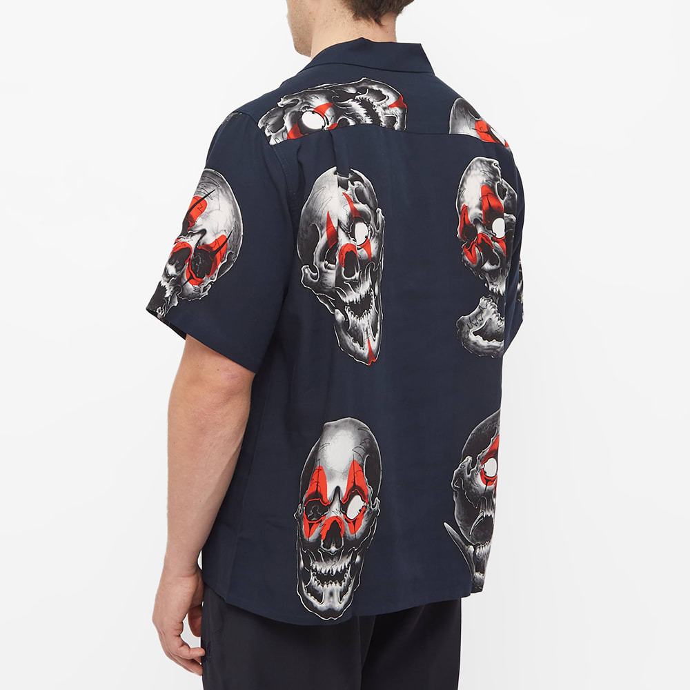 Wacko Maria Men's 56 Tattoo Studio Vaction Shirt in Navy Wacko Maria