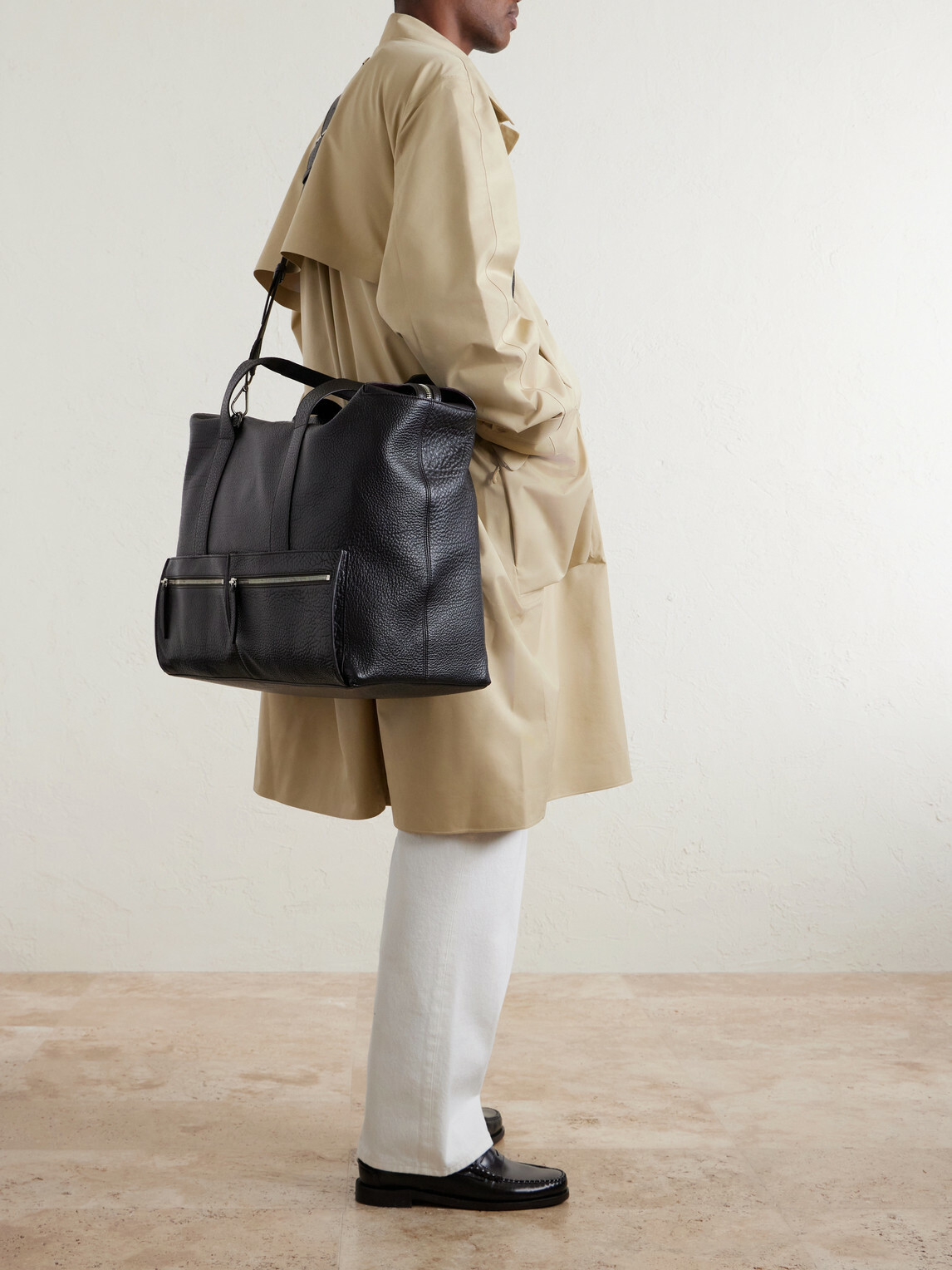 Métier - Racer 53 Full-Grain Leather Tote Bag