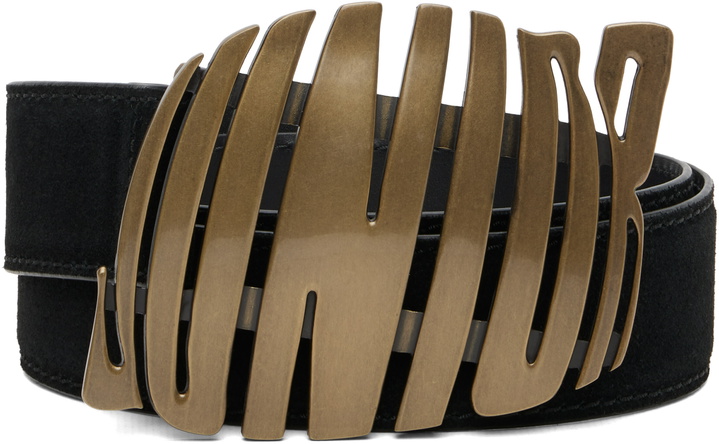 Photo: Jean Paul Gaultier Black 'Junior' Suede Belt