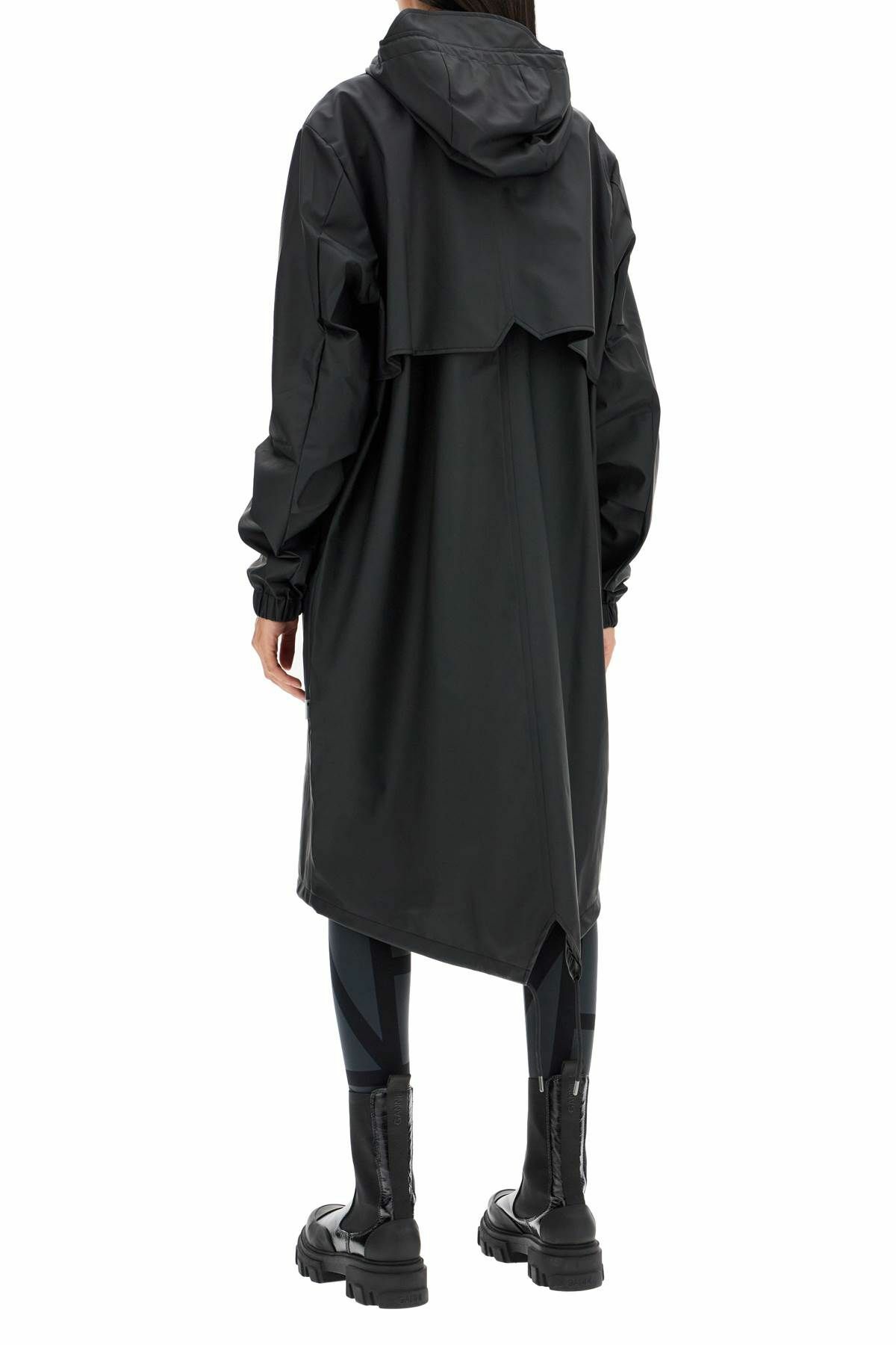 RAINS unisex fishtail rain parka Black