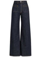Khaite Delmonico Wide-leg cut Denim Jeans Indigo