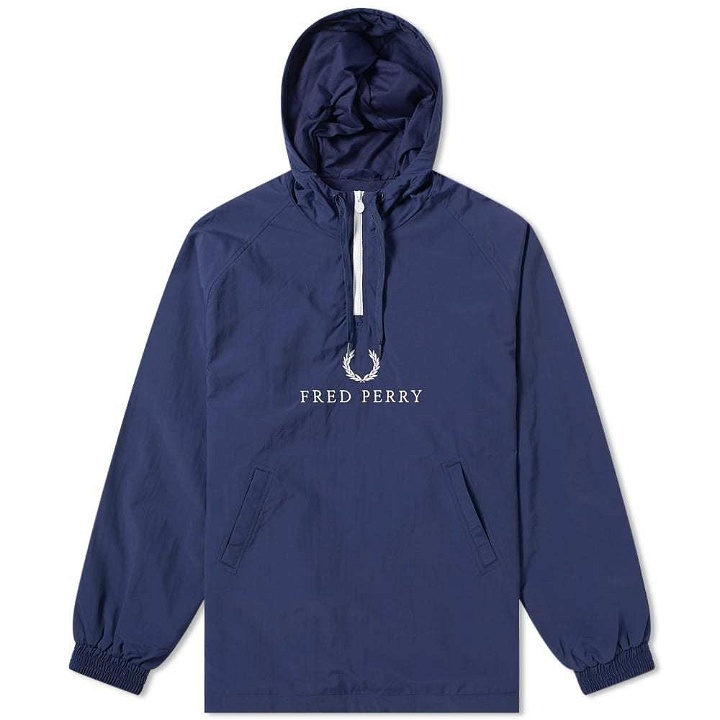 Photo: Fred Perry Embroidered Half Zip Jacket