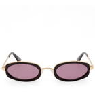 Le Specs Mecharo Sunglasses in Gold/Dark Chocolate 