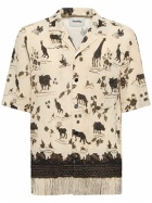 NANUSHKA - Embroidered Viscose S/s Shirt