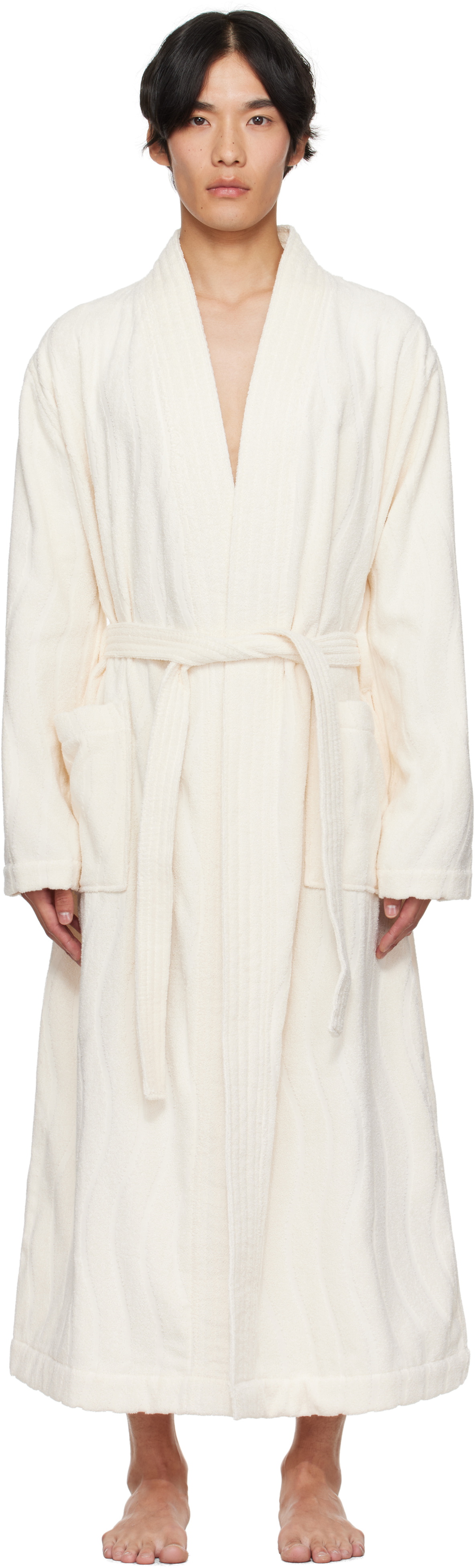 Baina Off-White Sulis Bathrobe