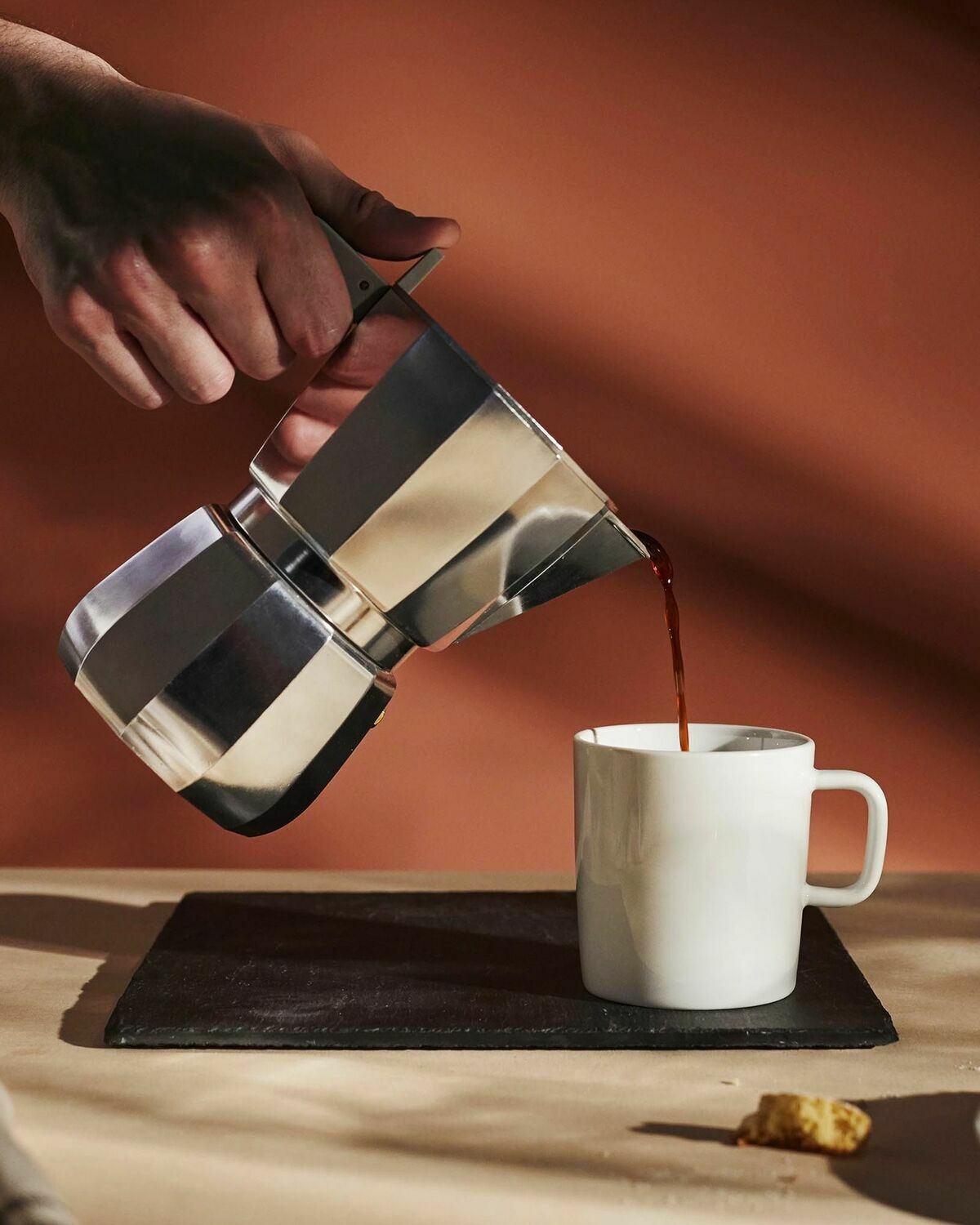 Alessi MOKA, ESPRESSOKAFFEEKANNE 3 T silver Mens Kitchen- & Tableware