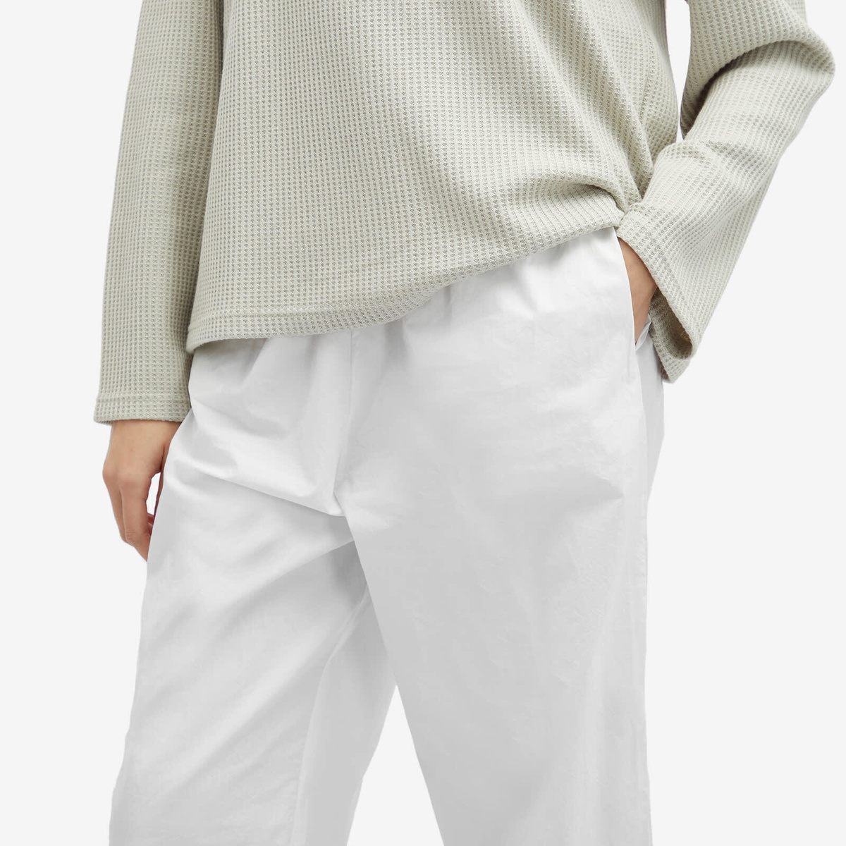 Deres Elis デレス Second Step Pants サイズ2 Deiji Studios Women's Ease Trouser in White Deiji Studios