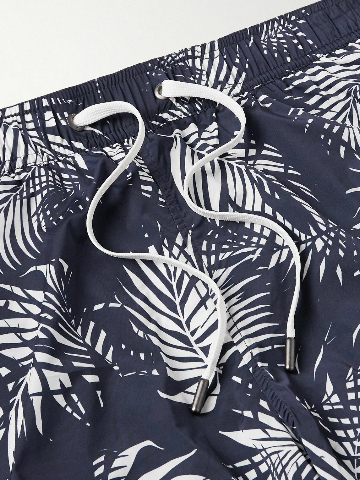 Onia - Charles Straight-Leg Mid-Length Printed Swim Shorts - Blue