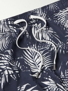 Onia - Charles Straight-Leg Mid-Length Printed Swim Shorts - Blue