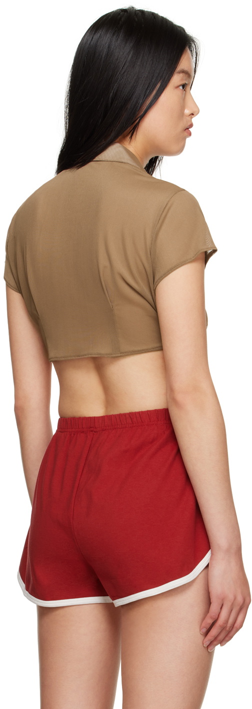 Saturdays NYC Brown Jillian Shirt