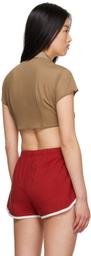 Saturdays NYC Brown Jillian Shirt