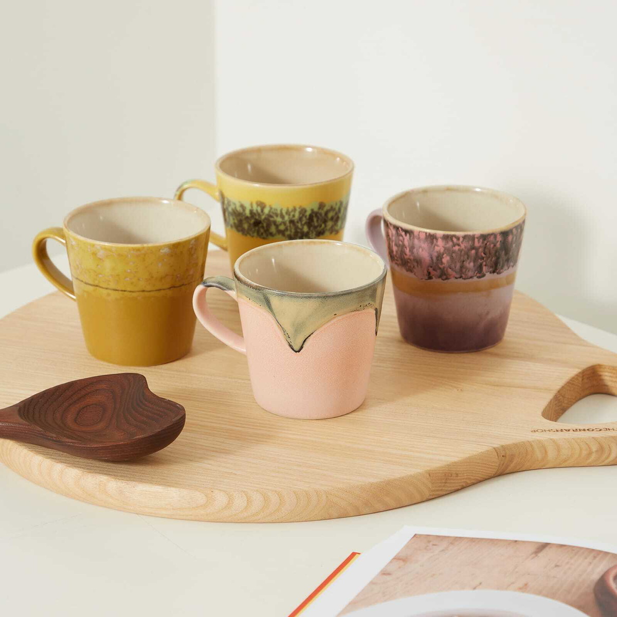 HKLiving Americano Mugs - Set of 4 in Radiant 
