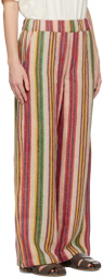 The Elder Statesman Multicolor Sandy Trousers