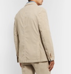 Boglioli - Army-Green K-Jacket Slim-Fit Unstructured Cotton-Blend Corduroy Suit Jacket - Neutrals