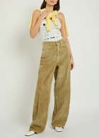 Bode Companion Embroidered Cotton Tank Cream