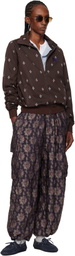 NEEDLES Brown Flower Jacquard Track Jacket