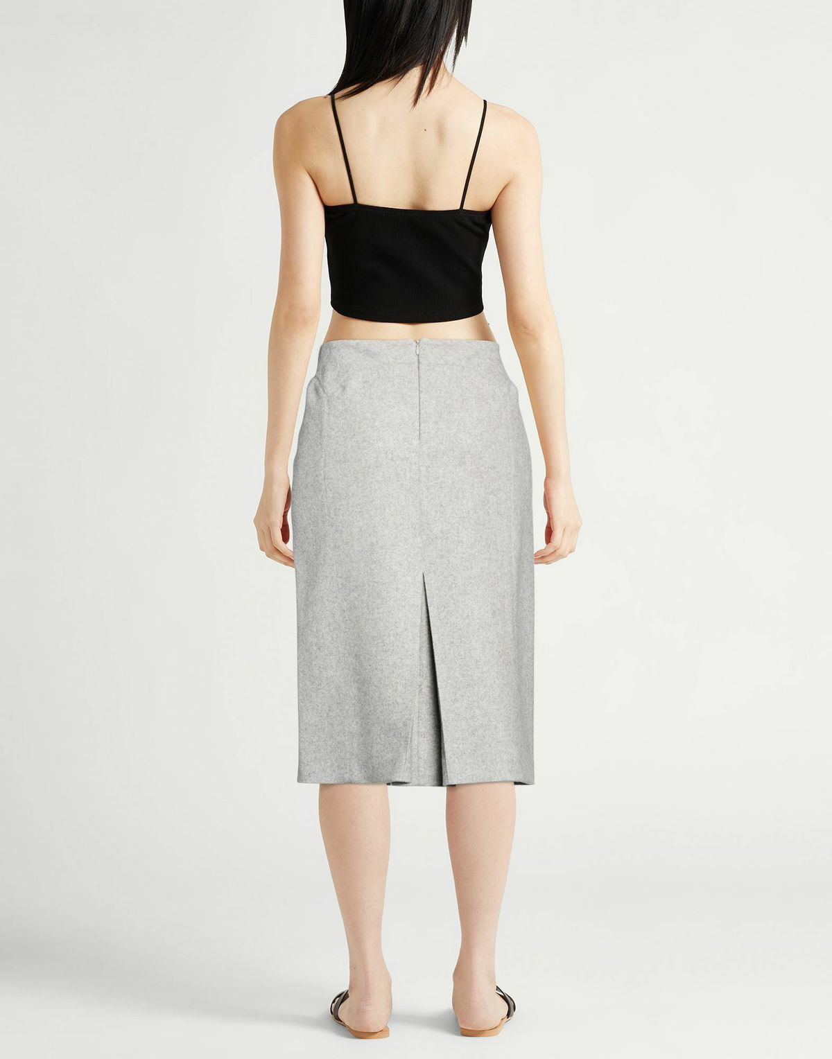 Ermanno Scervino Womens Midi skirt in Light grey