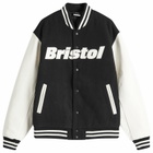 F.C. Real Bristol Men's Varsity Jacket in Black