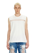 Diesel Tank top with For Successful Loving logo - T-Shirts - Unisex - White