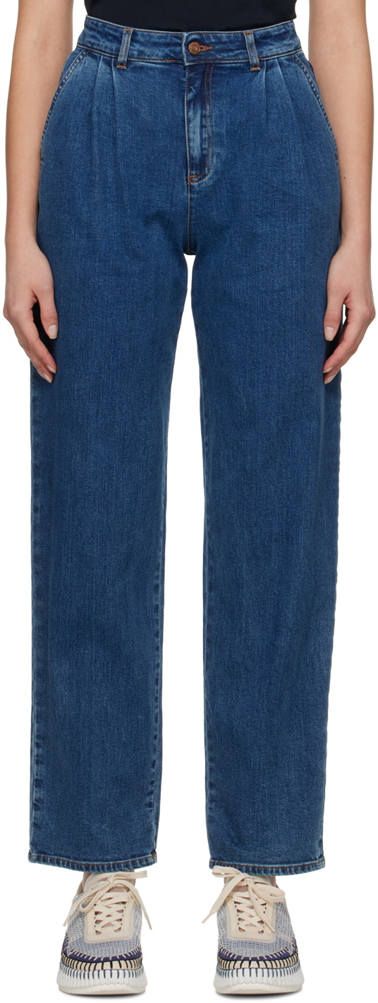 See by Chloé Blue Tapered Jeans