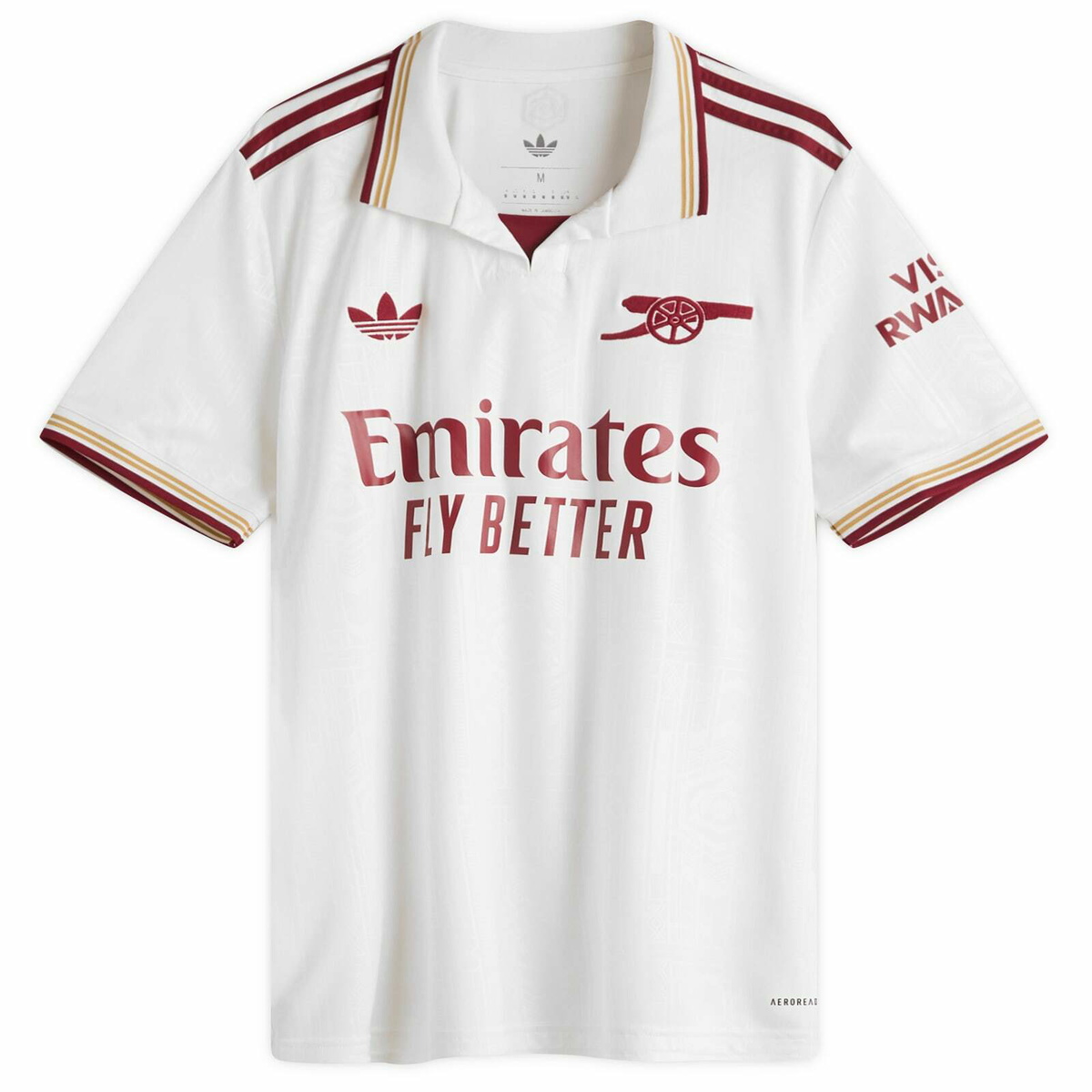 Adidas Arsenal FC. 3rd Jersey Top in Cloud White/Team Coll Burgundy