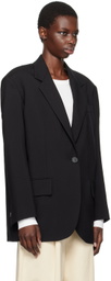 Weekend Max Mara Black Oversized Wool Blazer