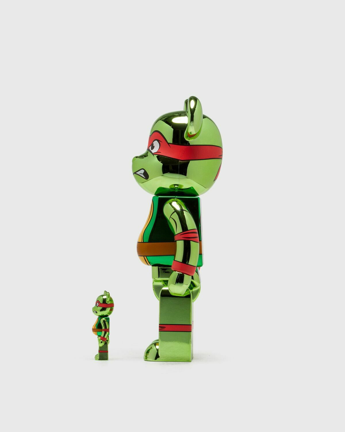 Medicom Bearbrick 400% Tmnt Raphael Chrome 2 Pack Green - Mens ...