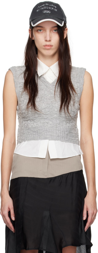 Photo: Acne Studios Gray Layered Vest