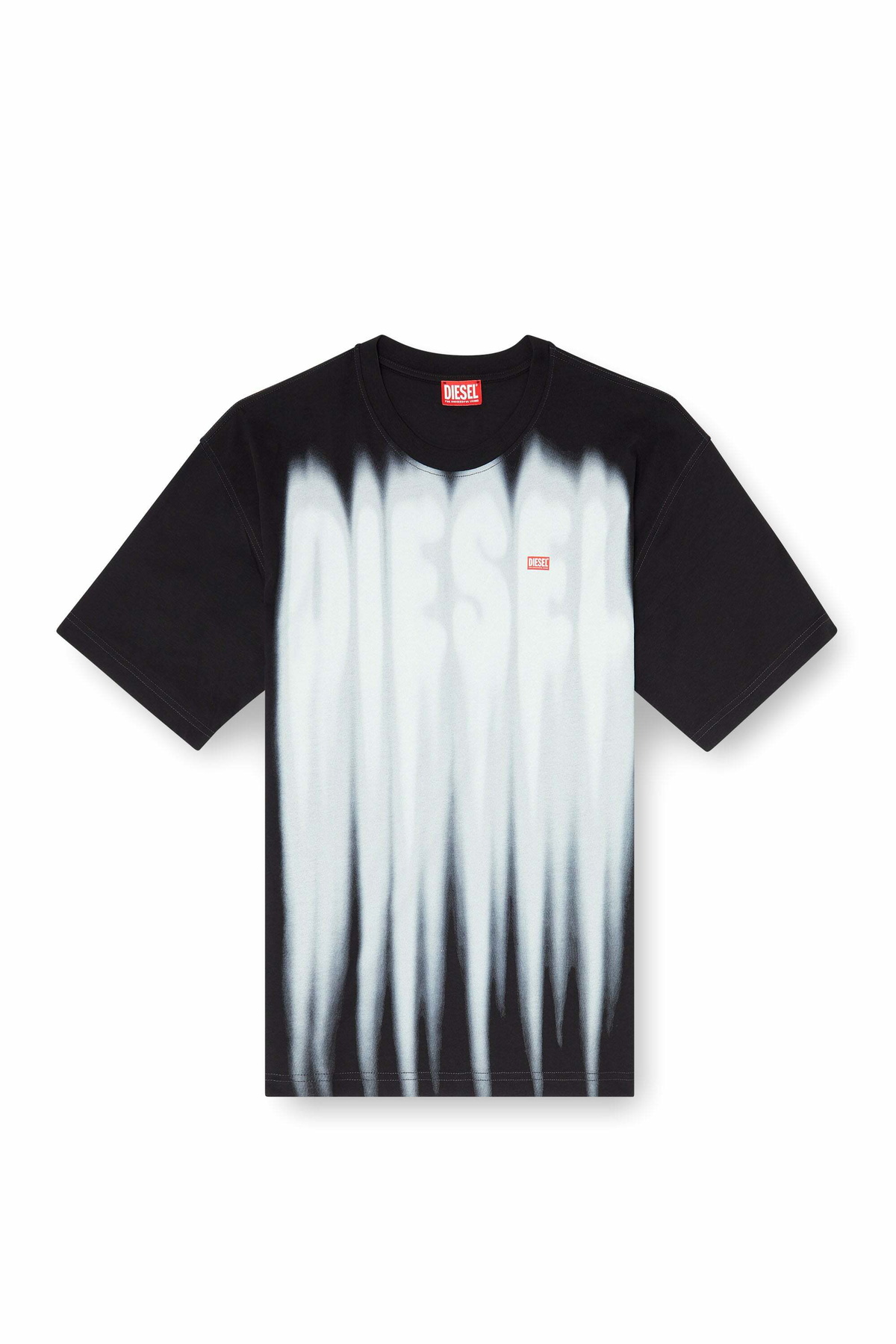 Diesel Cotton T-shirt with bold logo print - T-Shirts - Man -