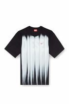 Diesel Cotton T-shirt with bold logo print - T-Shirts - Man -