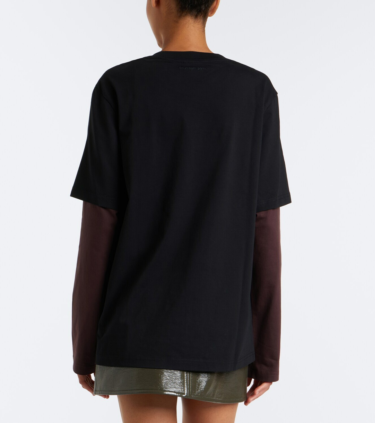 Courrèges AC Double Sleeve cotton T-shirt