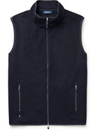 Peter Millar - Stealth Slim-Fit Shell-Trimmed Wool and Cashmere-Blend Fleece Gilet - Blue