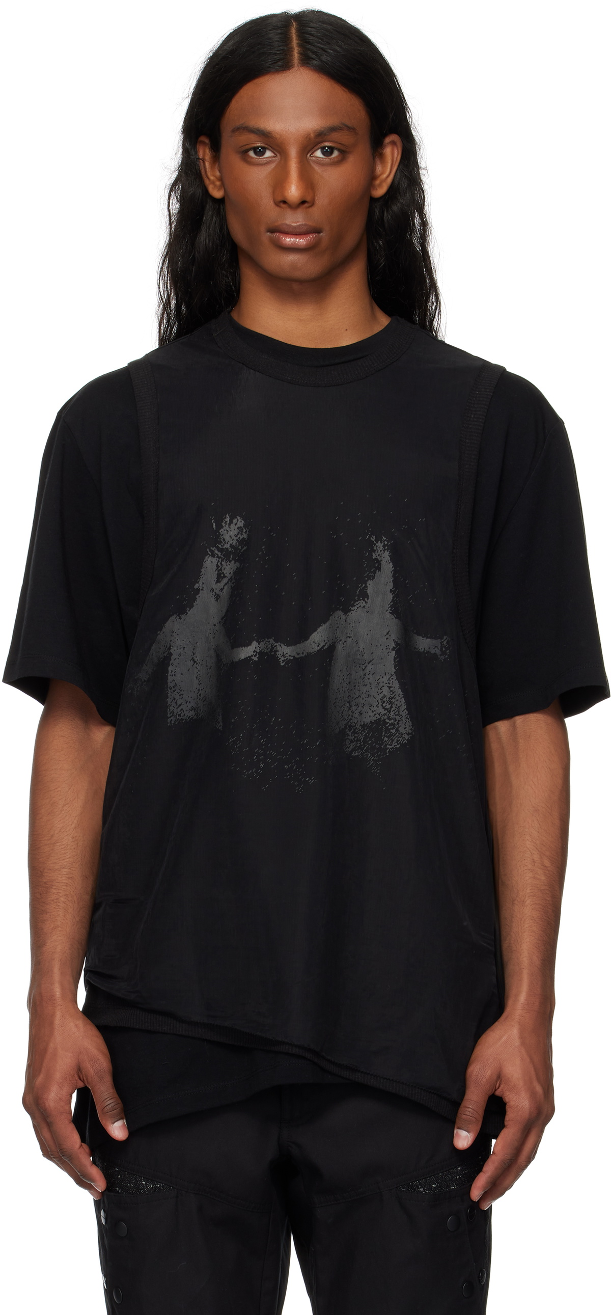 Hyein Seo Gray Crewneck T-Shirt Hyein Seo