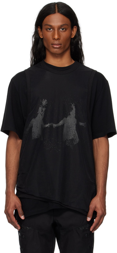 Photo: HYEIN SEO Black Double Layer T-shirt
