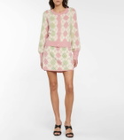 LoveShackFancy Marseille argyle miniskirt